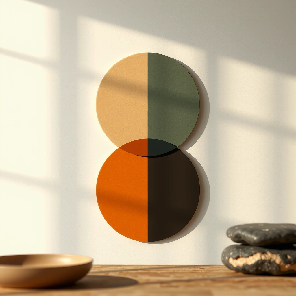 Abstrakte Darstellung von Tages- und Nachtrhythmus